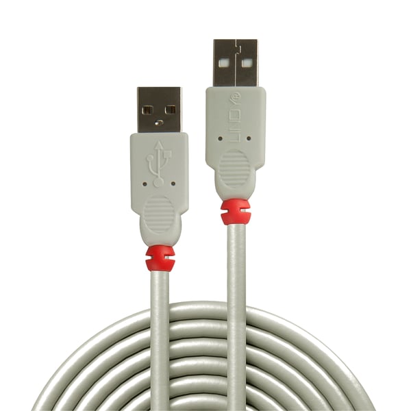 Lindy 41934 USB-kabel USB 2.0 3 m USB A 0,48 Gbit/sek. Grå
