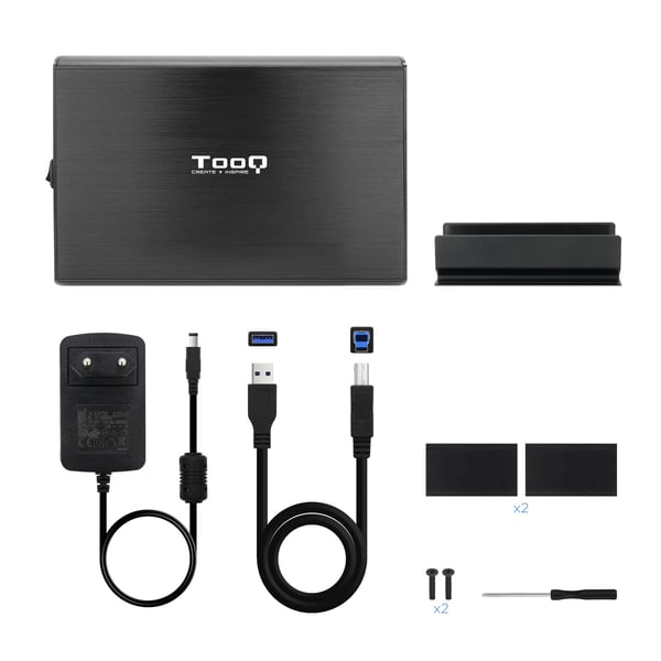 TooQ TQE-3531B drevkabinet HDD kabinet Sort 3.5"