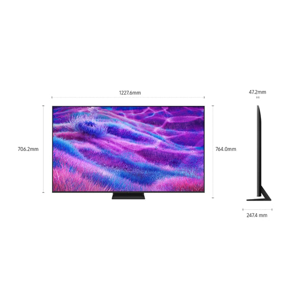 Samsung QE55QN80FAU 139,7 cm (55") 4K Ultra HD Smart TV Wi-Fi Kulfiber, Sølv