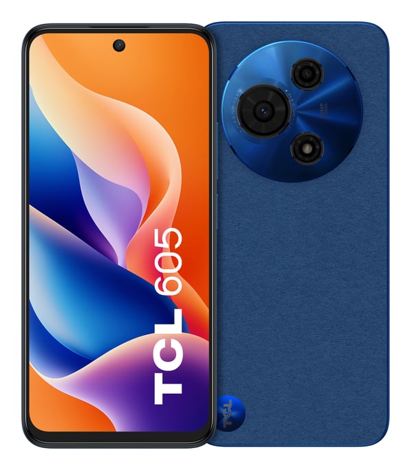 TCL 605 16,9 cm (6.67") Dubbla SIM-kort Android 15 4G USB Type-C 8 GB 256 GB 5200 mAh Blå
