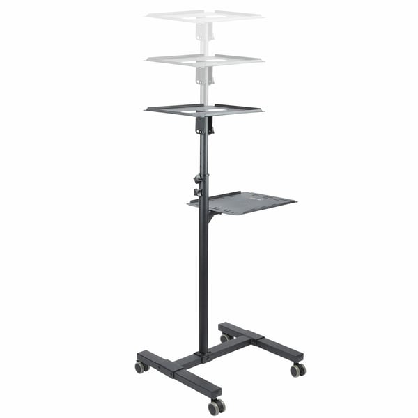 StarTech.com Mobil projektor- och laptopstativ/vagn - Kraftig (2 hyllor, 10 kg vardera)