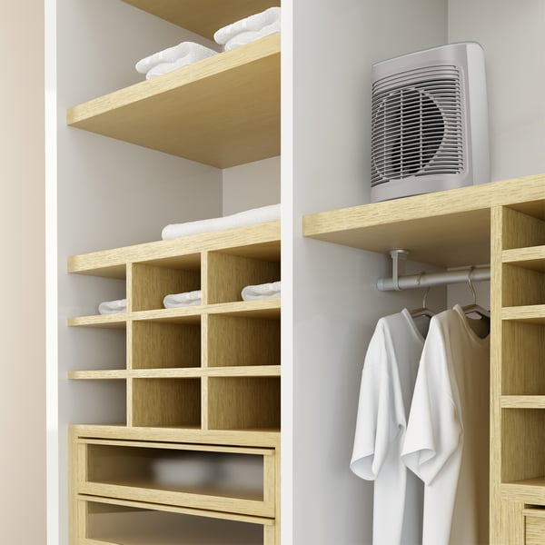 Rowenta Instant Comfort SO6520 Indendørs Grå 2400 W Blæser med elektrisk områdevarmer