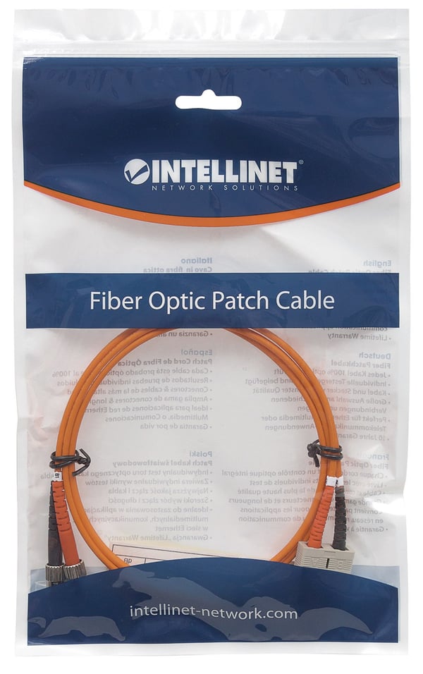 Intellinet 2.0m ST-SC M/M InfiniBand och fiberoptisk kabel 2 m Orange