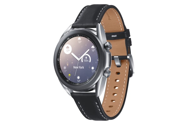 Samsung Galaxy Watch3 3,05 cm (1.2") OLED 41 mm Digital 360 x 360 pixel Berøringsskærm Sølv Wi-Fi GPS (satellit)