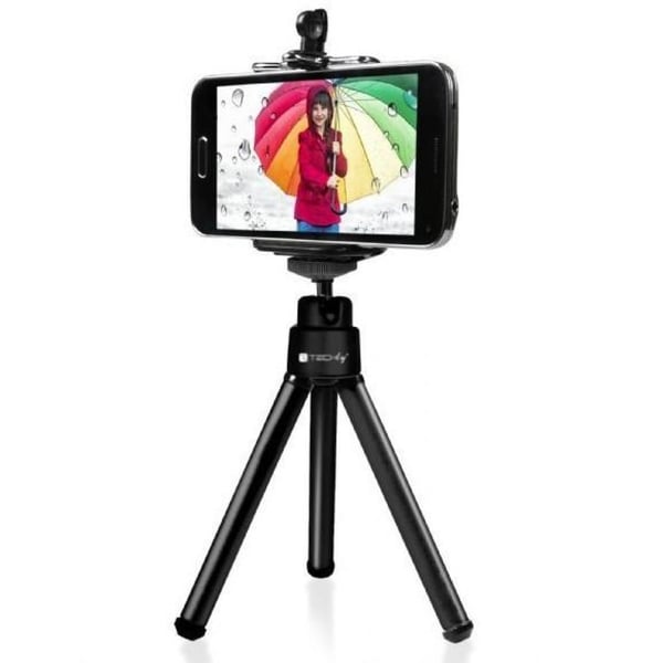 Techly I-TRIPOD-UN kolmijalka Matkapuhelin 3 jalkoja Musta
