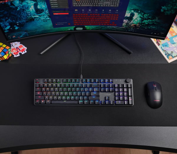 Trust GXT 866 Torix tastatur Spil USB Fransk Sort