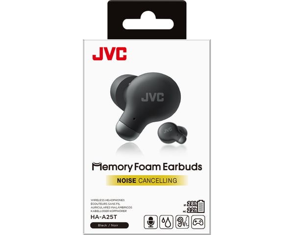 JVC HA-A25T Headset True Wireless Stereo (TWS) I ørerne Opkald/musik Bluetooth Sort