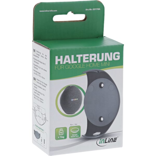 InLine 23178A hållare Passiv hållare Bärbar högtalare Svart