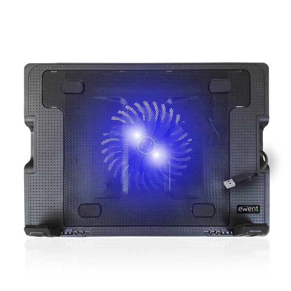 Ewent EW1258 køling til laptop 43,2 cm (17") 1000 rpm Sort