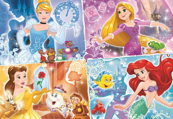Clementoni Disney Princess Puslespil 180 stk Tegnefilm