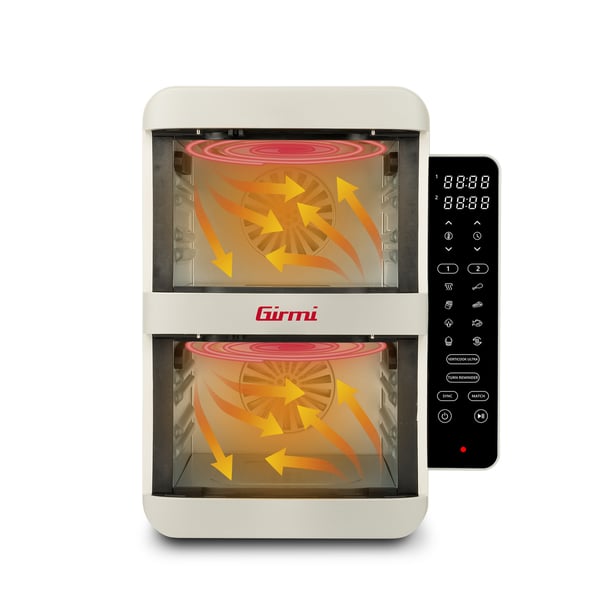 Girmi FG41 Kaksois 9 L Erillinen 2400 W Kuumakiertoilmakypsennin Kerman väri