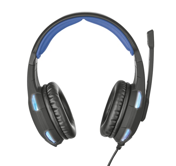 Trust GXT 350 RADIUS 7.1 Kuulokkeet Langallinen Pääpanta Pelaaminen USB A-tyyppi Musta, Sininen