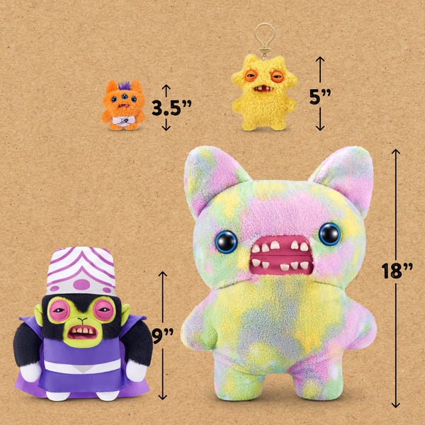 Hug-A-Lumps Fuggler Power Puff Girls 22 cm licenseret sortiment