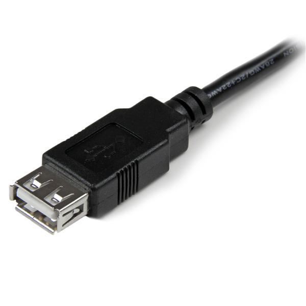 StarTech.com USBEXTAA6IN USB-kabel USB 2.0 0,152 m USB A 0,48 Gbit/sek. Sort