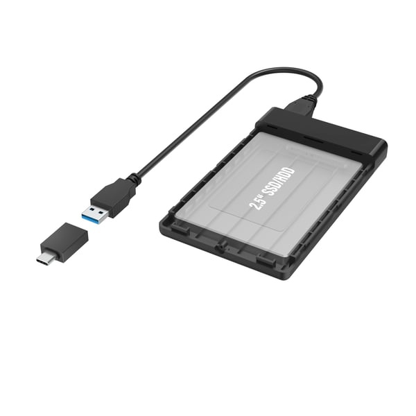 Hama 00200760 Hölje för lagringsenheter HDD- / SSD kabinett Svart 2.5"