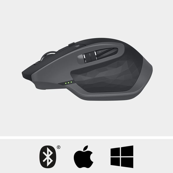 Logitech MX Master 2S Wireless Mouse datormöss Kontor Högerhand Trådlös RF + Bluetooth laser 1000 DPI