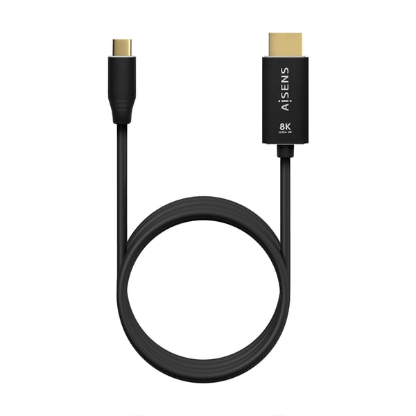 AISENS A109-0712 videokabeladapter 2 m USB Type-C HDMI Typ A (standard) Svart