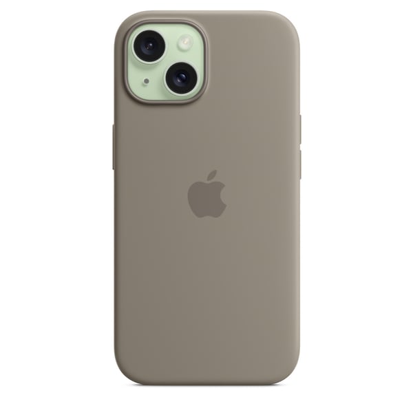 Apple Original iPhone 15 Silikonskal med MagSafe - Lerbrun