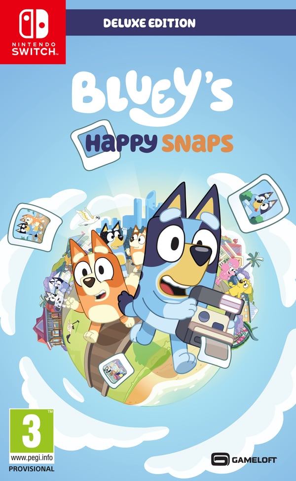 BANDAI NAMCO Entertainment Blueys Happy Snaps Deluxe Edition NSW Englanti, Ranska, Italia, Saksa, Espanja, Japani, Yksinkertaistettu kiina, Perinteinen kiina, Portugali Nintendo Switch