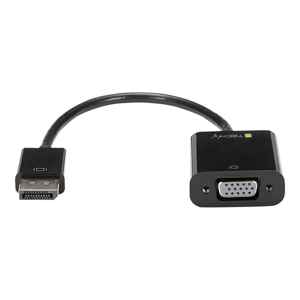 Techly HDMI - VGA+3.5mm+Micro USB B M/F 0,15 m Sort