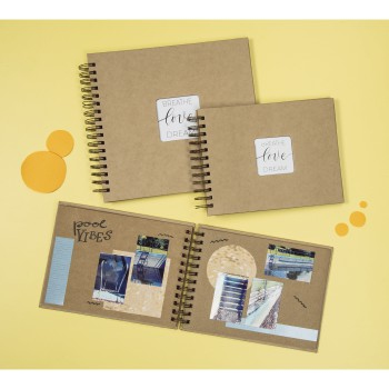 Hama Craft fotoalbum og arkbeskyttelse Brun 40 ark 10 x 15 Spiral indbinding