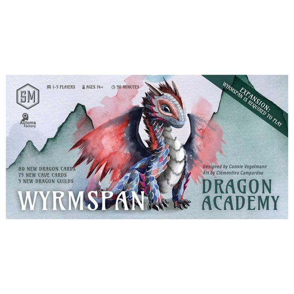 Asmodee Wyrmspan Dragon Academy 90 min. Brætspil