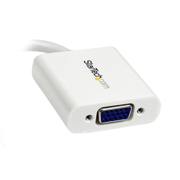 StarTech.com MDP2VGAW videokabel adapter 0,13 m Mini DisplayPort VGA (D-Sub) Hvid