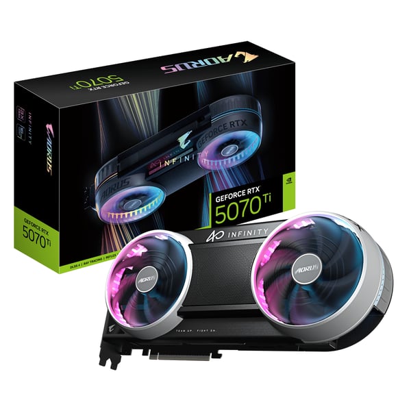 GIGABYTE AORUS GeForce RTX 5070 Ti INFINITY 16G NVIDIA 16 GB GDDR7
