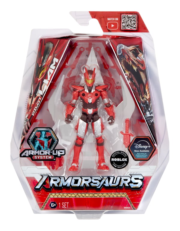 MGA Entertainment Armorsaurs 3.75” Figure- T-Rex Pilot (Liam Roberts)