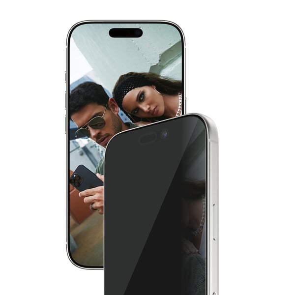 PanzerGlass SAFE. by ® 2-Way Privacy Screen Protector iPhone 17 Pro | Ultra-Wide Fit w. EasyAligner Genomskinligt skärmskydd Apple 1 styck