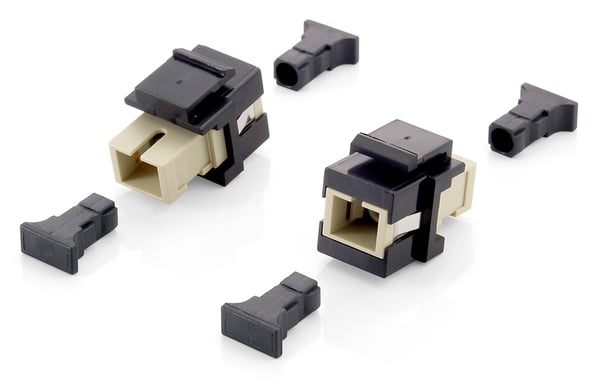 Equip 125572 fiber adapter SC 8 stk Beige, Sort Equip 125572 fiber adapter SC 8 stk Beige, Sort