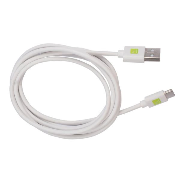 Techly ICOC MUSB20-CMAM20TW USB-kablar USB 2.0 2 m USB A USB C 0,48 Gbit/s Vit