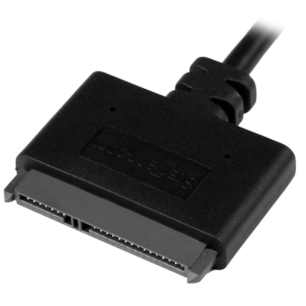 StarTech.com USB312SAT3CB kaapelin sukupuolenvaihtaja USB 3.1 A SATA 7+15 pin Musta