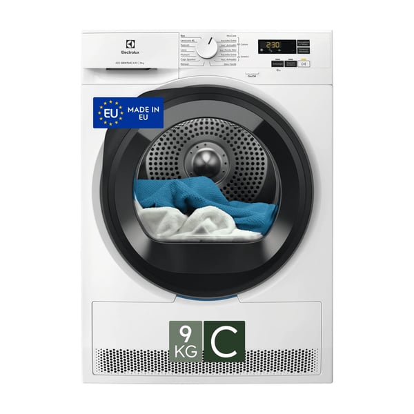 Electrolux EW6HBG19G tørretumbler Fritstående Front-læsning 9 kg Hvid