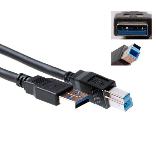ACT SB0004 USB-kabel USB 3.2 Gen 1 (3.1 Gen 1) 5 m USB A USB B 5 Gbit/sek. Sort ACT SB0004 USB-kabel USB 3.2 Gen 1 (3.1 Gen 1) 5 m USB A USB B 5 Gbit/sek. Sort