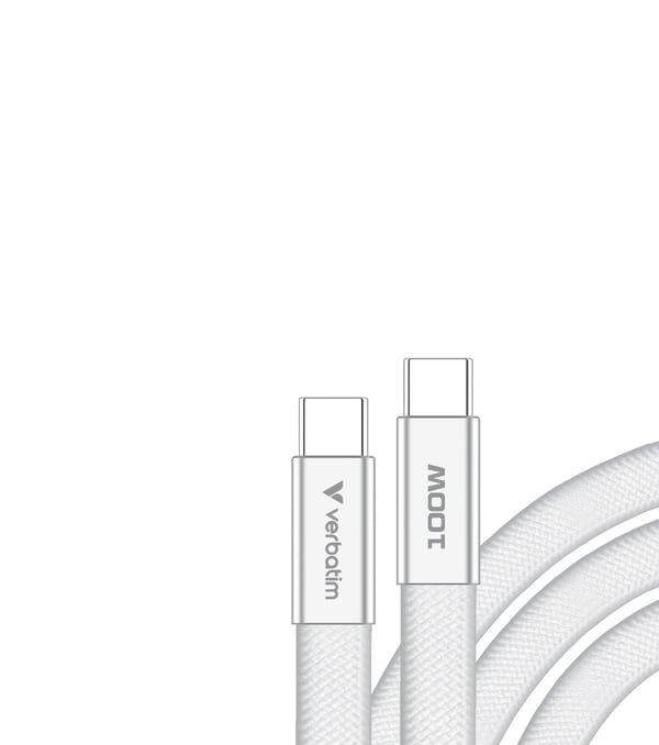 Verbatim 30277 USB-kabel USB 2.0 1,2 m USB C 0,48 Gbit/sek. 100 W Hvid
