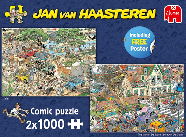 Jan van Haasteren - Safari & Storm (2X(1000 Pieces))