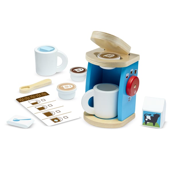 Melissa & Doug Wooden Brew And Serve Coffee Set