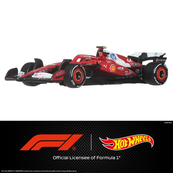 Hot Wheels Formula 1-racerbil, formgjutna samlarleksaker i skala 1:64 (stilen kan variera)
