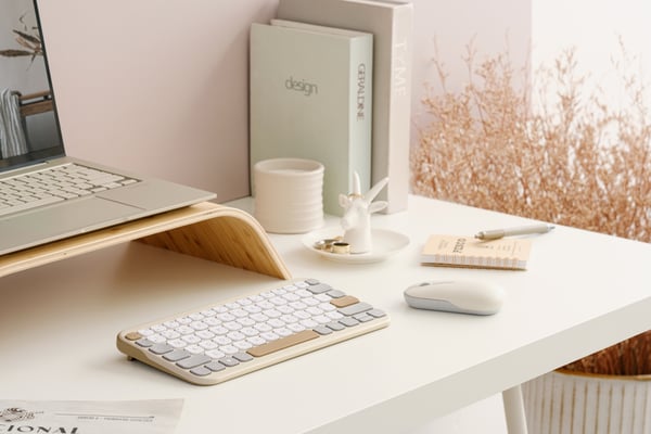 ASUS Kw100 näppäimistö beige - Näppäimistö - QWERTZ