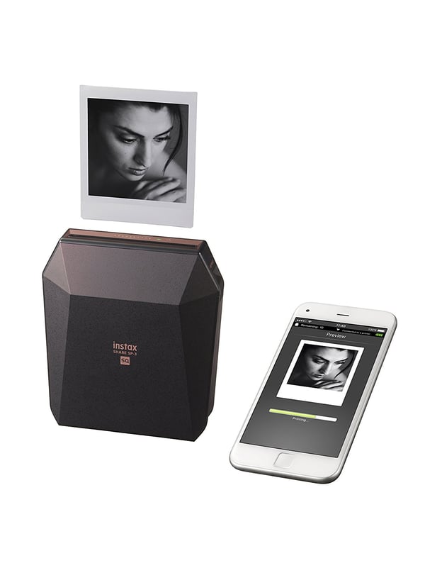 Fujifilm instax SHARE SP-3 valokuvatulostin 800 x 600 DPI 2.4" x 2.4" (6.2x6.2 cm) Wi-Fi