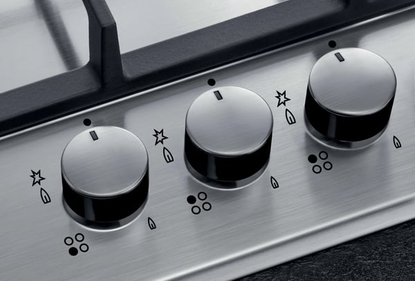 AEG HGB75400SM Rustfrit stål Indbygget 75 cm Gaskomfur 5 zone(s)