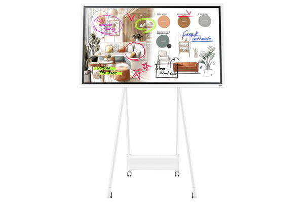 Samsung WM55FX interaktiv whiteboard 139,7 cm (55") 3840 x 2160 pixlar Pekskärm Grå, Vit HDMI