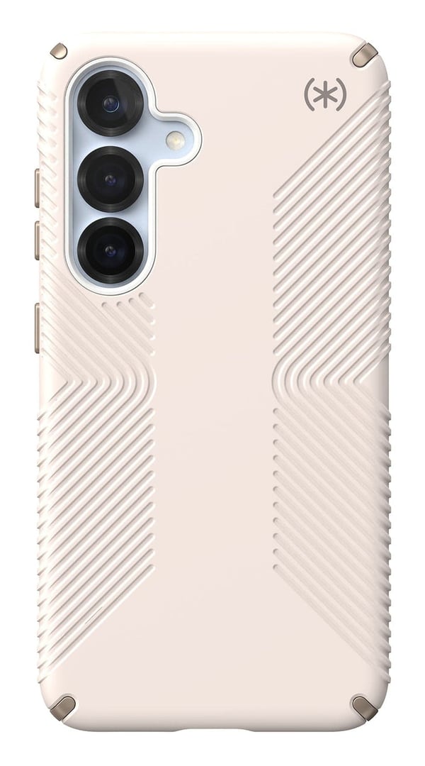 Speck Presidio2 Grip Magnet - Cover til Samsung Galaxy S25 / 24 MagSafe (Sort/Skifergrå/Hvid)
