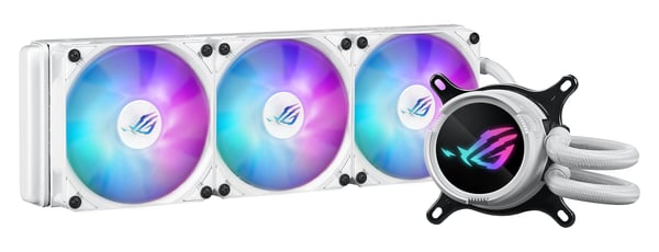 ASUS ROG Strix LC III 360 ARGB White Edition Processor Væskekølingssæt 12 cm Hvid