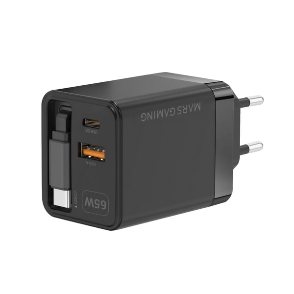 Mars Gaming MDGAN65R oplader til mobil enhed Sort