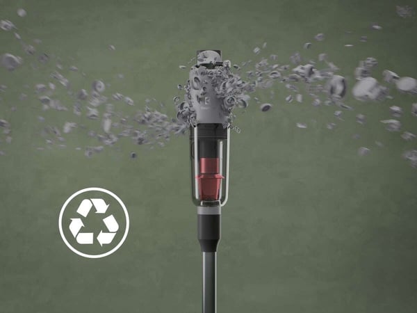Electrolux EP71AB14UG Skaftdammsugare Batteri Torr Utan påse Grå 4 Ah