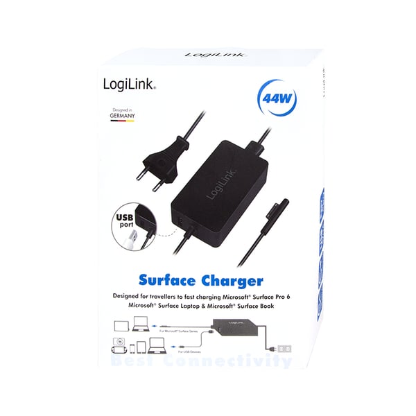 LogiLink PA0197 mobilladdare Bärbar dator, Universal Svart AC inomhus