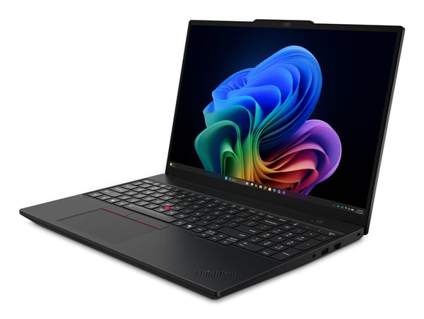 Lenovo ThinkPad T16 Gen 5 (Intel) Copilot+ PC Intel Core Ultra 5 325 Laptop 40,6 cm (16") WUXGA 32 GB LPDDR5x-SDRAM 512 GB SSD Wi-Fi 7 (802.11be) Windows 11 Pro Sort Tysk