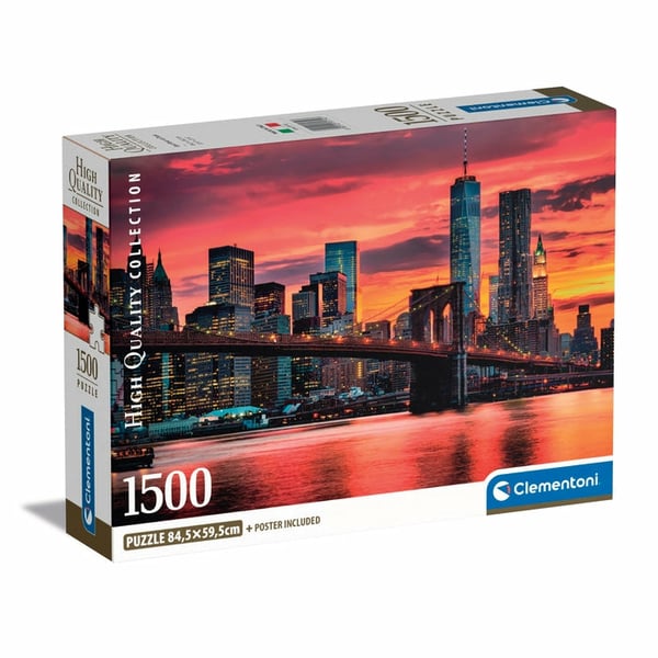 Clementoni High Quality Collection East River at Dusk Puslespil 1500 stk Landskab